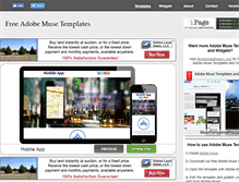 Tablet Screenshot of musetemplatesfree.com